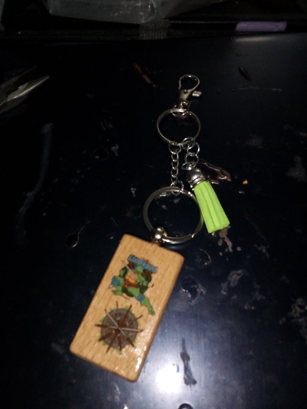 Wooden Teenage Mutant Ninja Turtles Leonardo Bag Charm